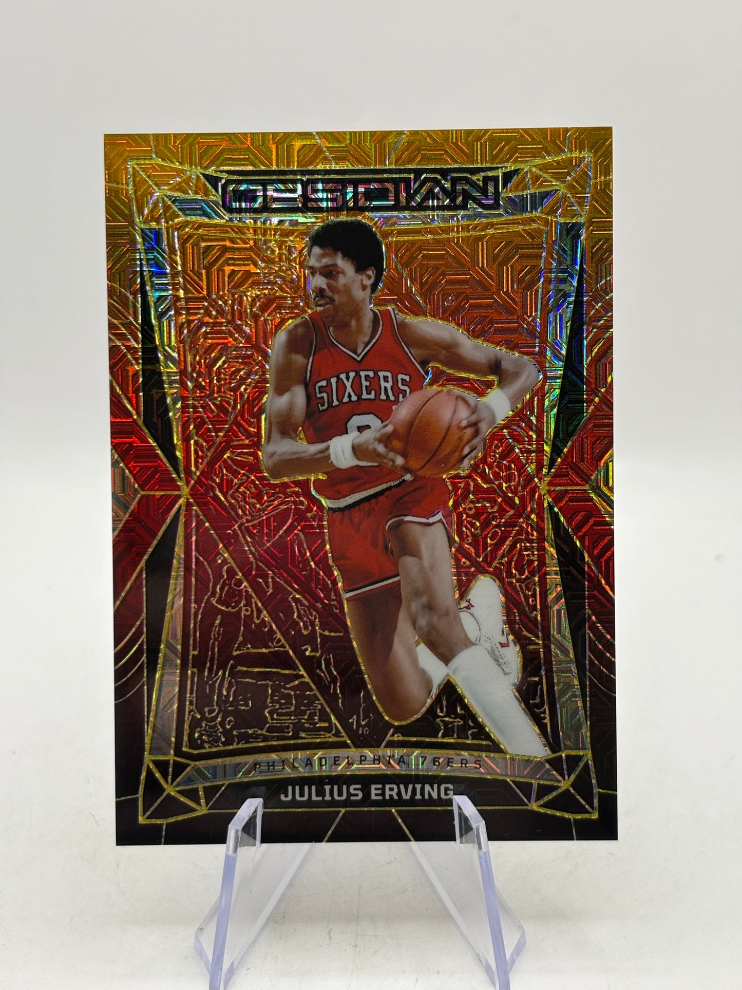 2023-24 Panini Obsidian Basketball #61 Julius Irving 04/10 Mojo