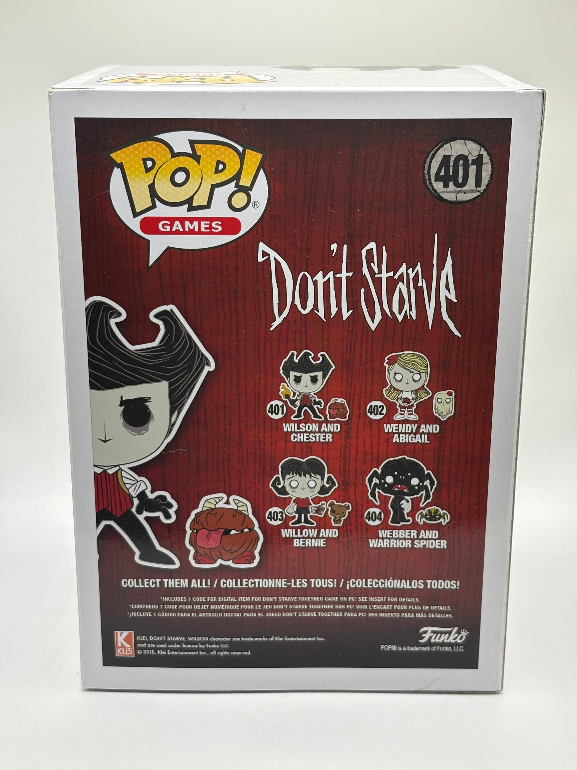 Funko POP! Games Don’t Starve #401 Wilson and Chester Vinyl Figure FRENLY BRICKS - Open 7 Days