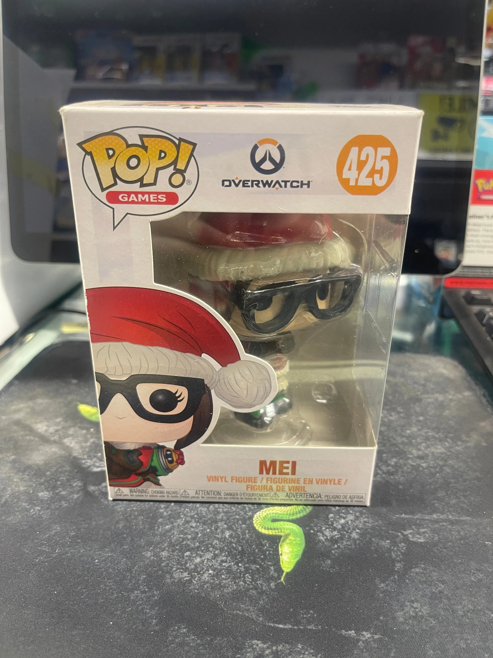 Funko POP! Games Overwatch #425 Mei Christmas FRENLY BRICKS - Open 7 Days