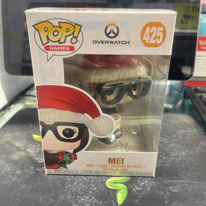 Funko POP! Games Overwatch #425 Mei Christmas FRENLY BRICKS - Open 7 Days