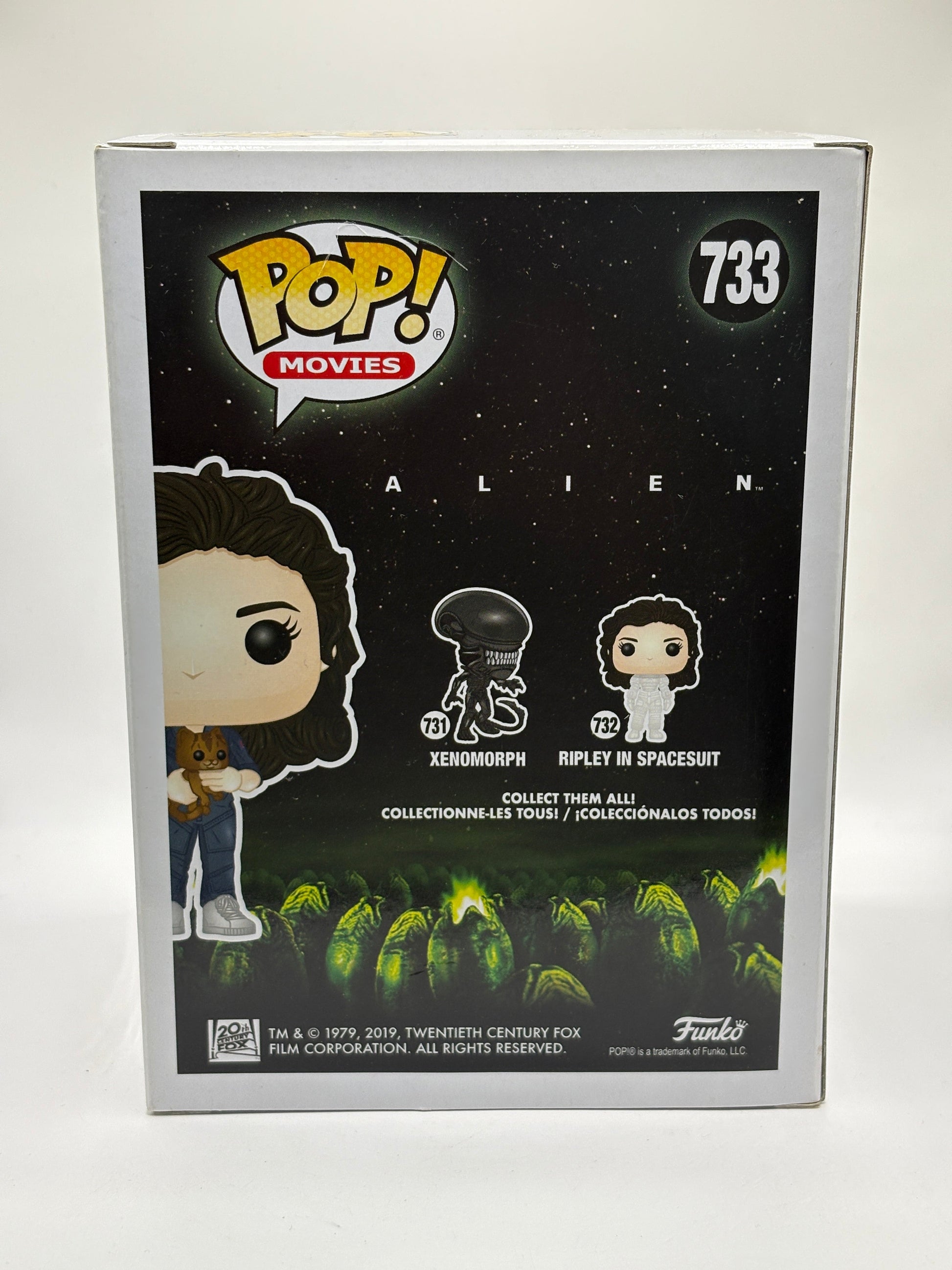 Funko POP! Movies Alien #733 Ripley Holding Jonesy Popcultcha Exclusive FRENLY BRICKS - Open 7 Days