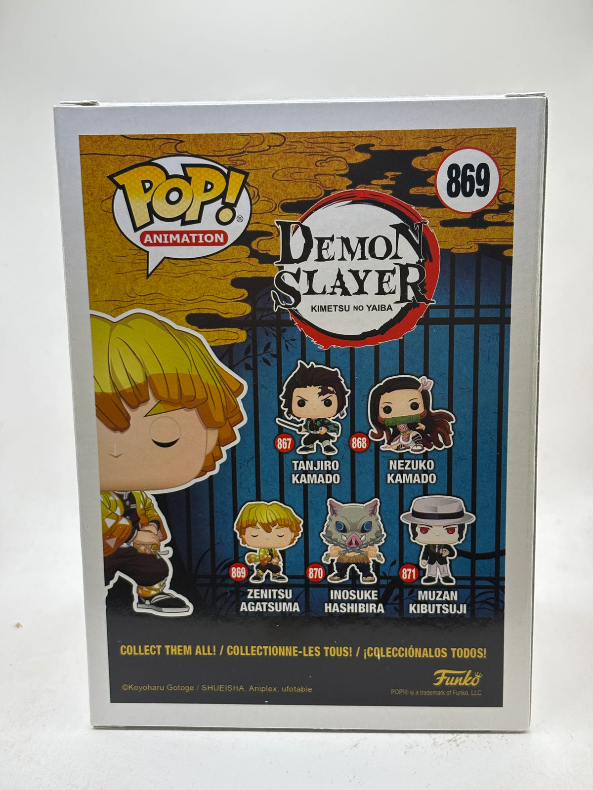 Funko POP! Animation Demon Slayer #869 Zenitsu Agatsuma Vinyl Figure image 3