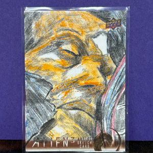 2018 Upper Deck Alien 3 Artist Sketch Card 1/1 Jeffrey Benitez FRENLY BRICKS - Open 7 Days