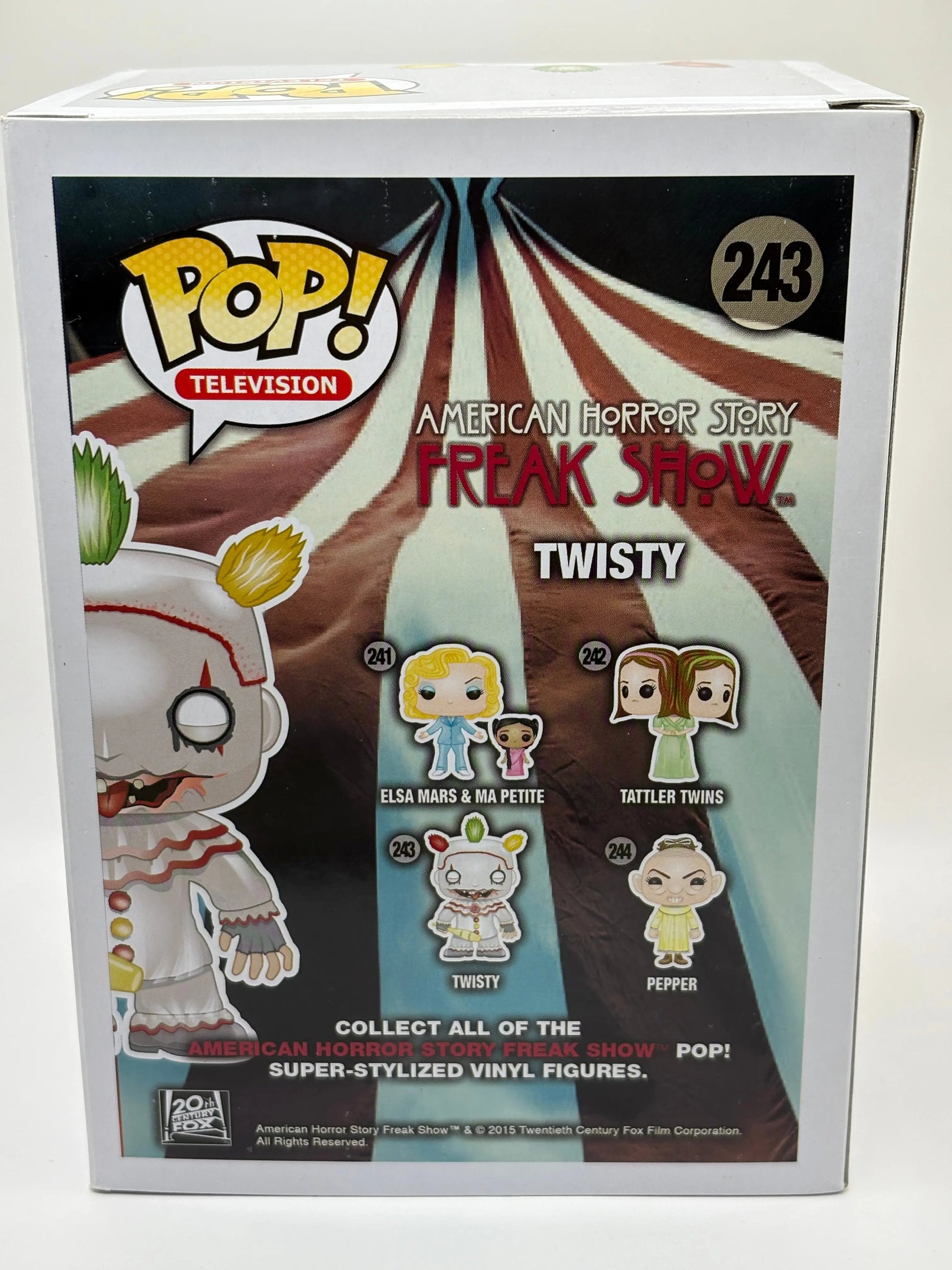 Funko POP! AHS Freak Show #243 Twisty 2015 Summer Con Exclusive FRENLY BRICKS - Open 7 Days