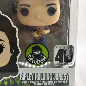 Funko POP! Movies Alien #733 Ripley Holding Jonesy Popcultcha Exclusive FRENLY BRICKS - Open 7 Days