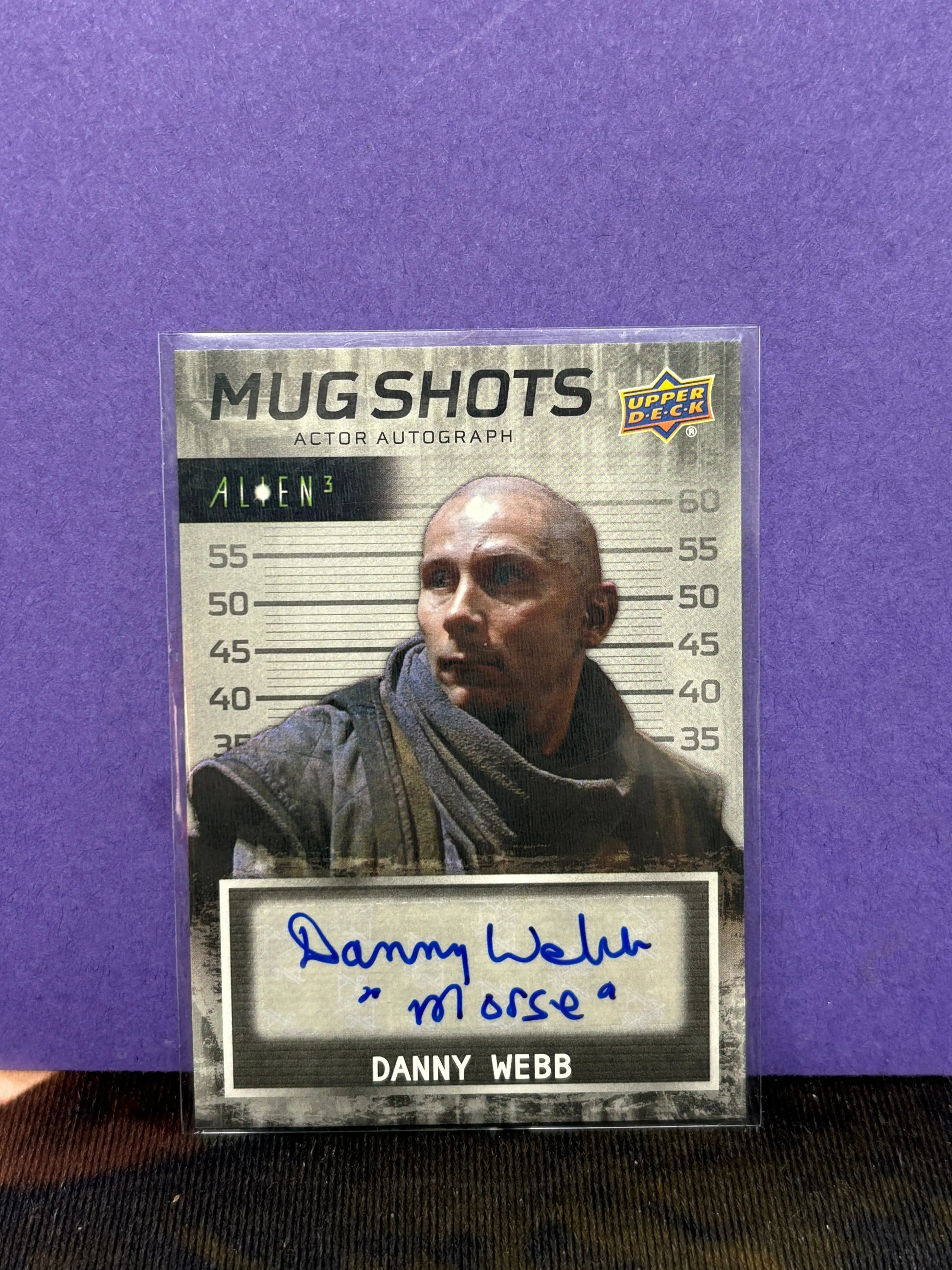 2021 Upper Deck Alien 3 Mug Shots Auto Inscriptions Danny Webb #MS-DW FRENLY BRICKS - Open 7 Days
