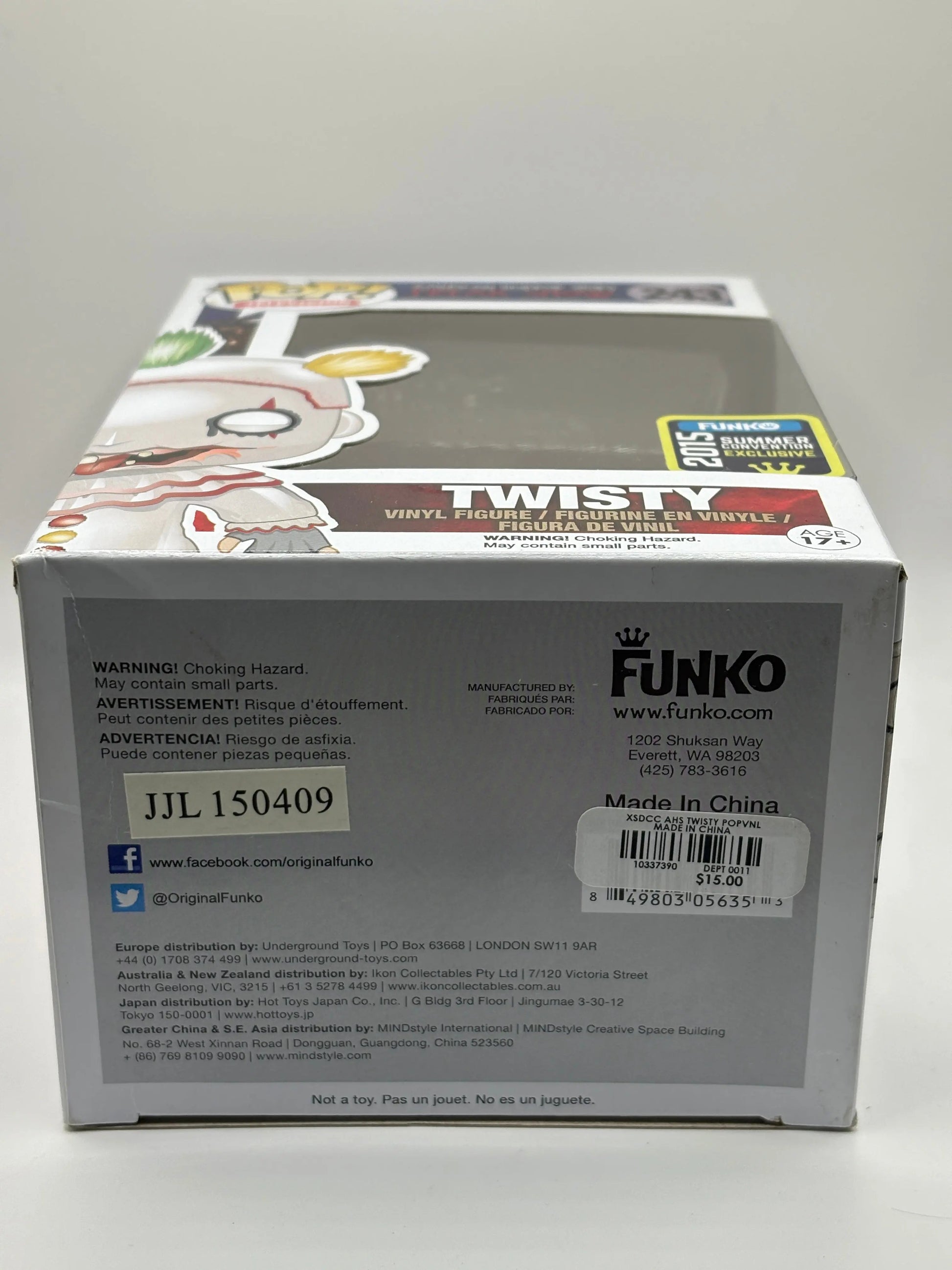 Funko POP! AHS Freak Show #243 Twisty 2015 Summer Con Exclusive FRENLY BRICKS - Open 7 Days