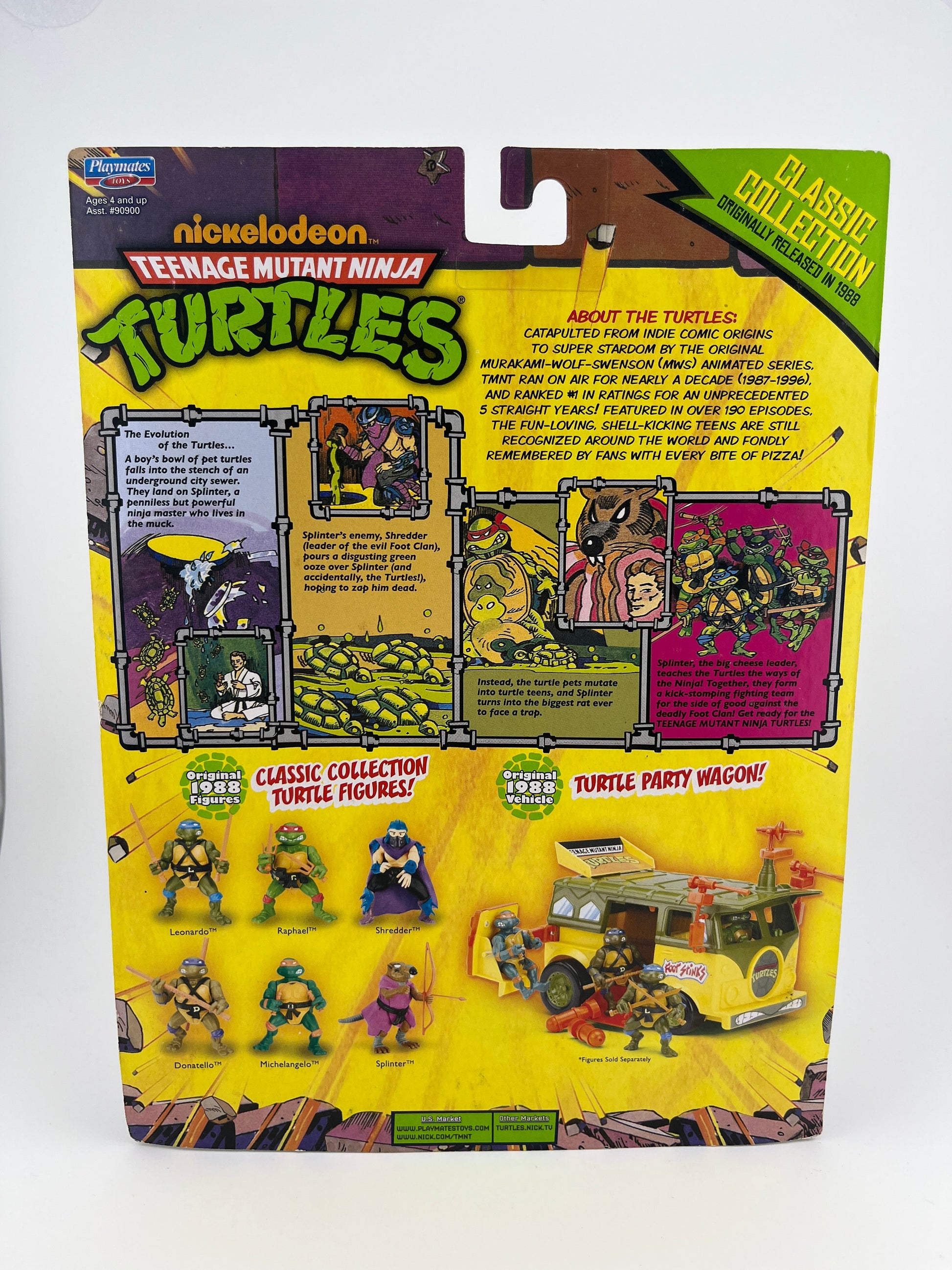 Playmates Classic Teenage Mutant Ninja Turtles TMNT New Reissued 2013 Leonardo FRENLY BRICKS - Open 7 Days