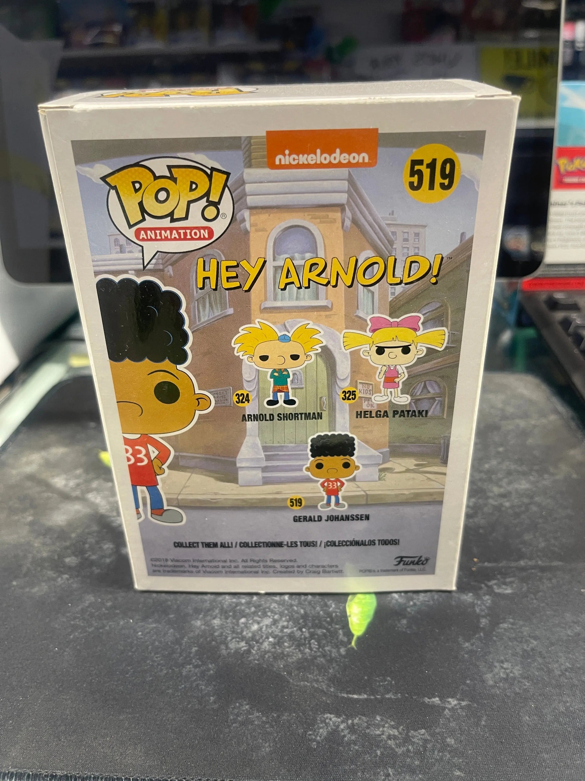 Funko Pop Gerald Johanssen Hey Arnold Nickelodeon 519 FRENLY BRICKS - Open 7 Days