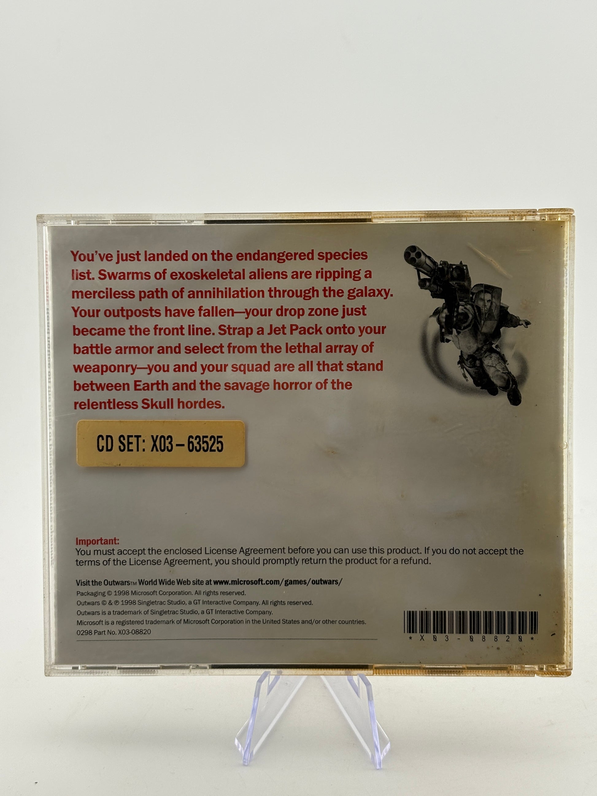 OutWars 1998 PC Game Microsoft Complete Singletrac Studio