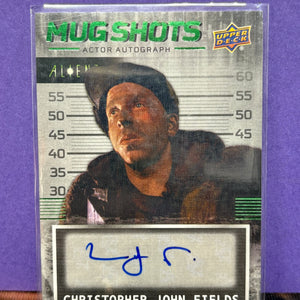 2021 Upper Deck Alien 3 Mug Shots Autograph Card Christopher John Fields GREEN AUTO FRENLY BRICKS - Open 7 Days