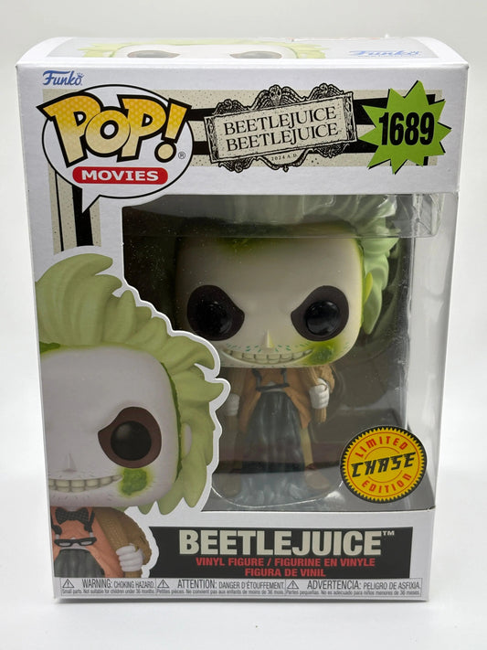 Funko POP! Movies Beetlejuice #1689 Beetlejuice Limited Chase FRENLY BRICKS - Open 7 Days