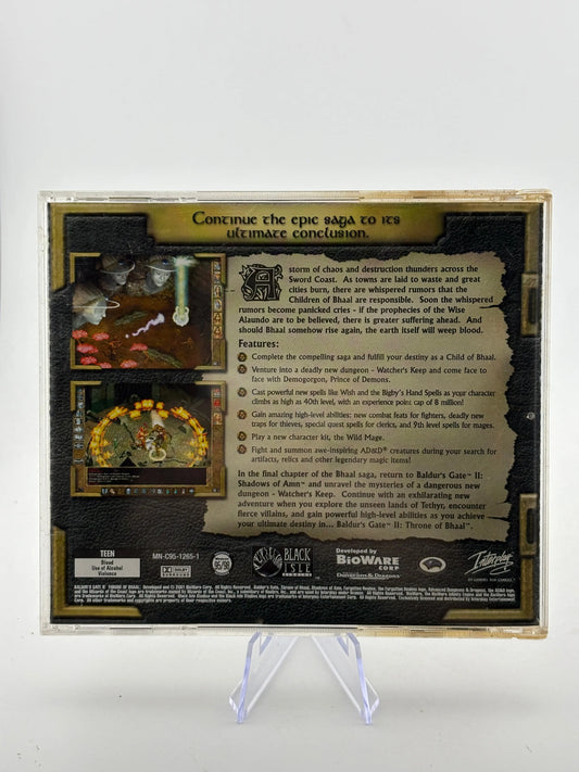 Baldur's Gate II 2: Throne of Bhaal Final Chapter (PC, 2001) Windows FRENLY BRICKS - Open 7 Days