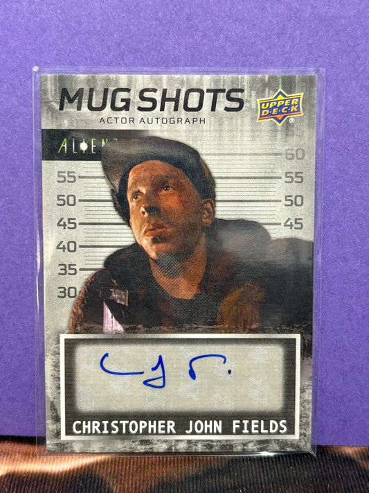 2021 Upper Deck Alien 3 Mug Shots Autograph Card Christopher John Fields (2) FRENLY BRICKS - Open 7 Days
