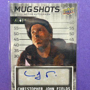 2021 Upper Deck Alien 3 Mug Shots Autograph Card Christopher John Fields (2) FRENLY BRICKS - Open 7 Days