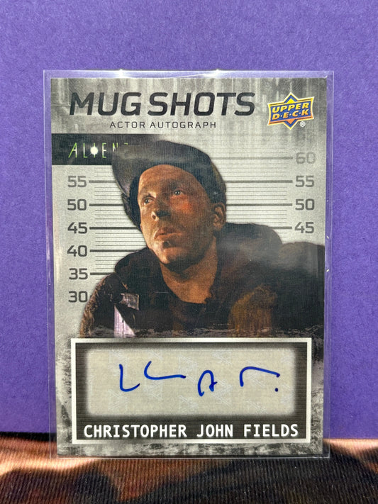 2021 Upper Deck Alien 3 Mug Shots Autograph Card Christopher John Fields (3) FRENLY BRICKS - Open 7 Days