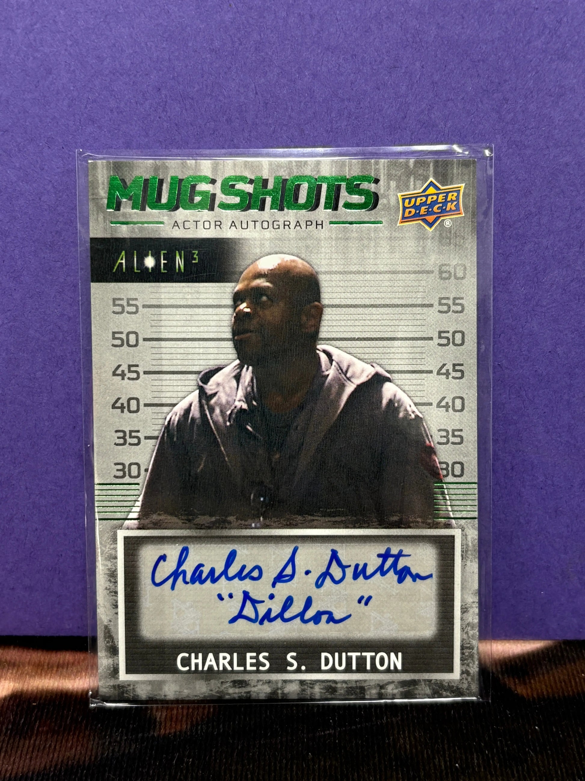 2021 Upper Deck Alien 3 Mug Shots Auto Green Charles S Dutton #MS-CD Auto 4et FRENLY BRICKS - Open 7 Days