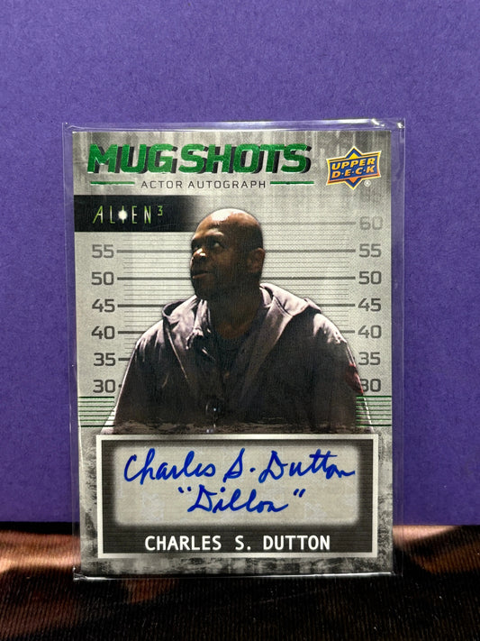 2021 Upper Deck Alien 3 Mug Shots Auto Green Charles S Dutton #MS-CD Auto 4et FRENLY BRICKS - Open 7 Days