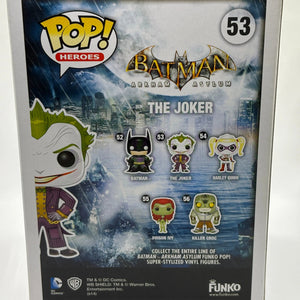 Funko POP! Heroes Batman Arkham Asylum #53 The Joker FRENLY BRICKS - Open 7 Days