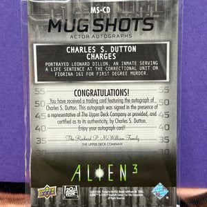 2021 Upper Deck Alien 3 Mug Shots Auto Green Charles S Dutton #MS-CD Auto 4et FRENLY BRICKS - Open 7 Days