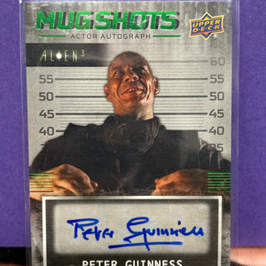 2021 Upper Deck Alien3 MugShots Green Peter Gregor As Peter Guinness #MS-PG Auto (2) FRENLY BRICKS - Open 7 Days