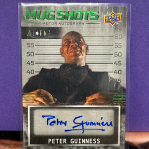 2021 Upper Deck Alien3 MugShots Green Peter Gregor As Peter Guinness #MS-PG Auto (3) FRENLY BRICKS - Open 7 Days