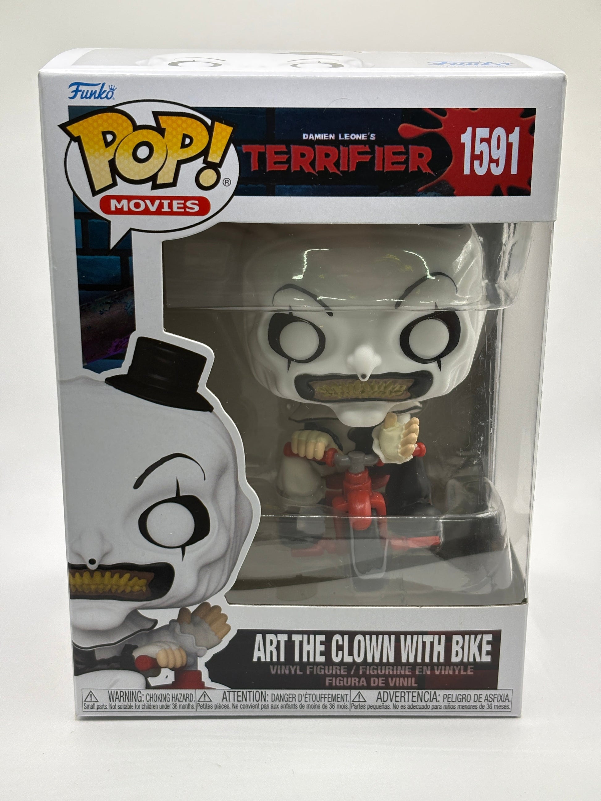 Funko POP! Movies Terrifier #1591 Art The Clown with Bike Vinyl Figure FRENLY BRICKS - Open 7 Days