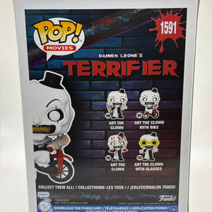 Funko POP! Movies Terrifier #1591 Art The Clown with Bike Vinyl Figure FRENLY BRICKS - Open 7 Days