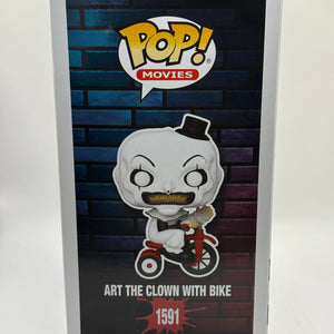 Funko POP! Movies Terrifier #1591 Art The Clown with Bike Vinyl Figure FRENLY BRICKS - Open 7 Days