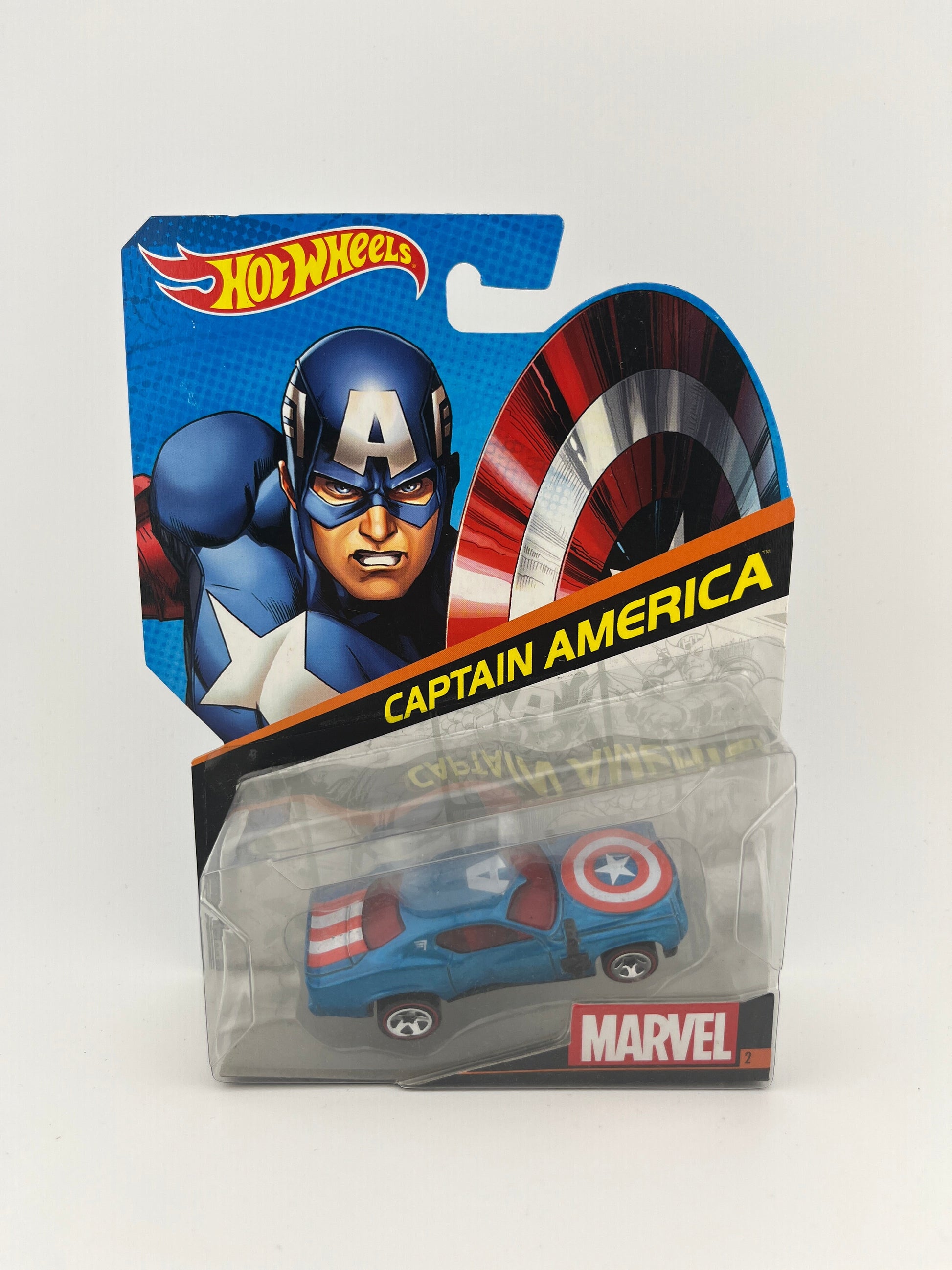 Hot Wheels 2014 - Character Cars - Marvel's Captain America Car 1/64 New in Box FRENLY BRICKS - Open 7 Days