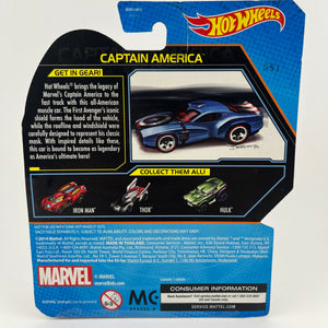 Hot Wheels 2014 - Character Cars - Marvel's Captain America Car 1/64 New in Box FRENLY BRICKS - Open 7 Days