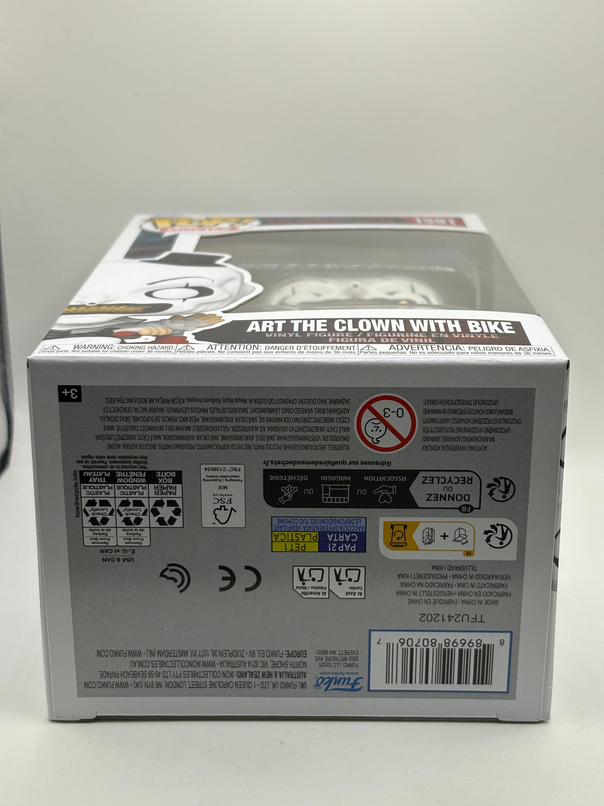 Funko POP! Movies Terrifier #1591 Art The Clown with Bike Vinyl Figure FRENLY BRICKS - Open 7 Days