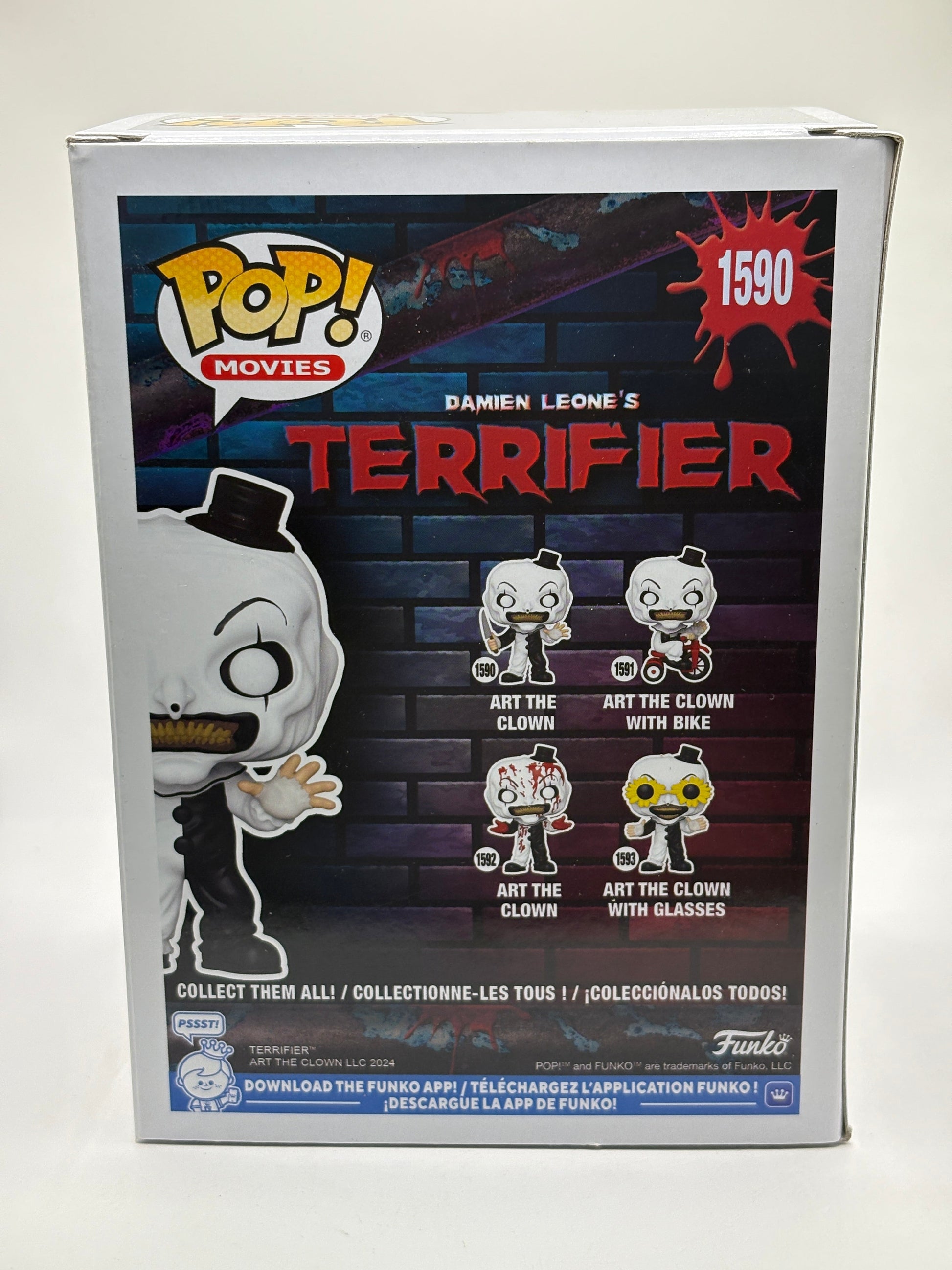 Funko POP! Movies Terrifier #1590 Art The Clown Vinyl Figure FRENLY BRICKS - Open 7 Days