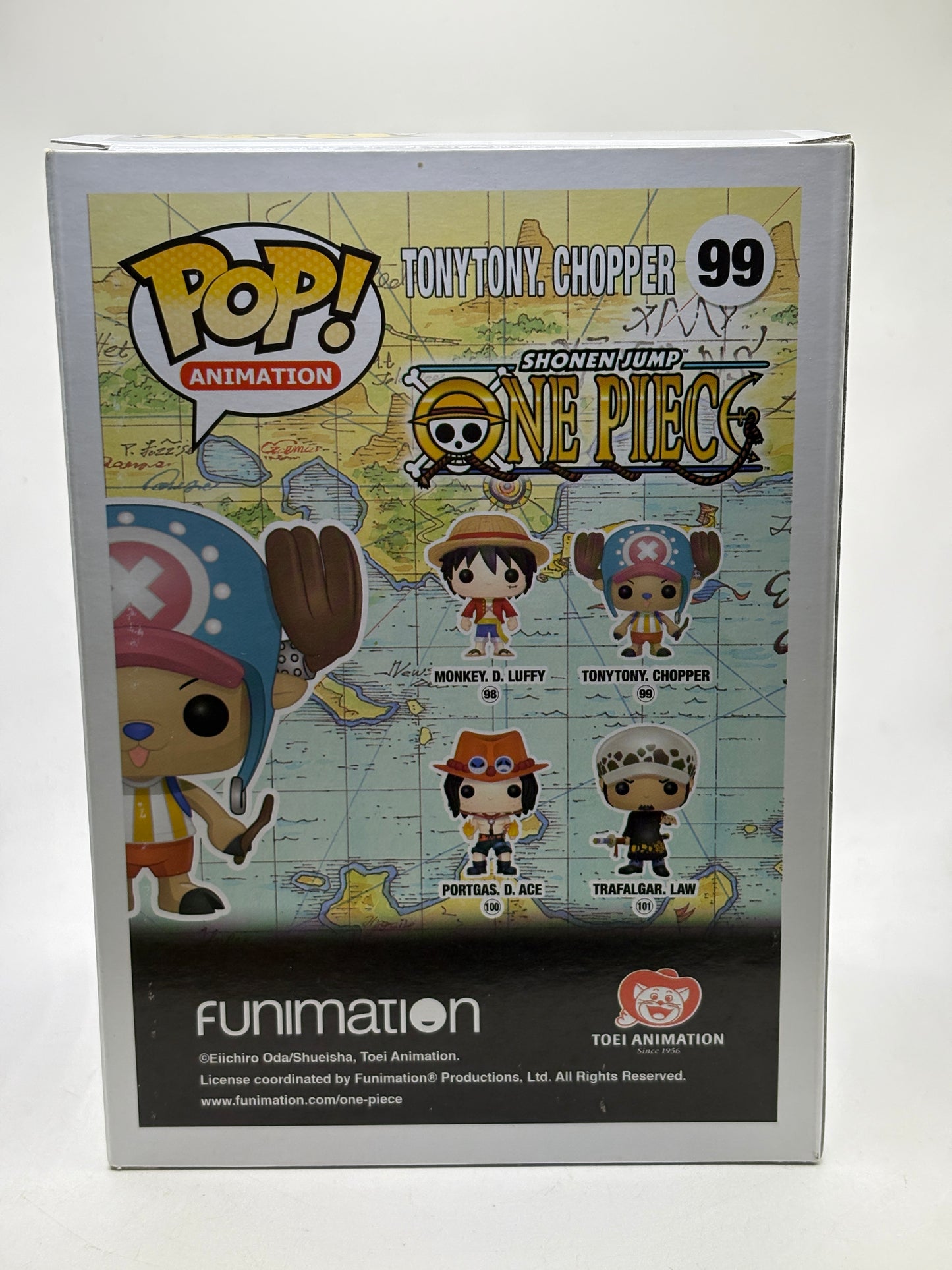Funko Pop! One Piece Tony Tony Chopper #99 2016 Funimation Flocked JJL 160504 (1)