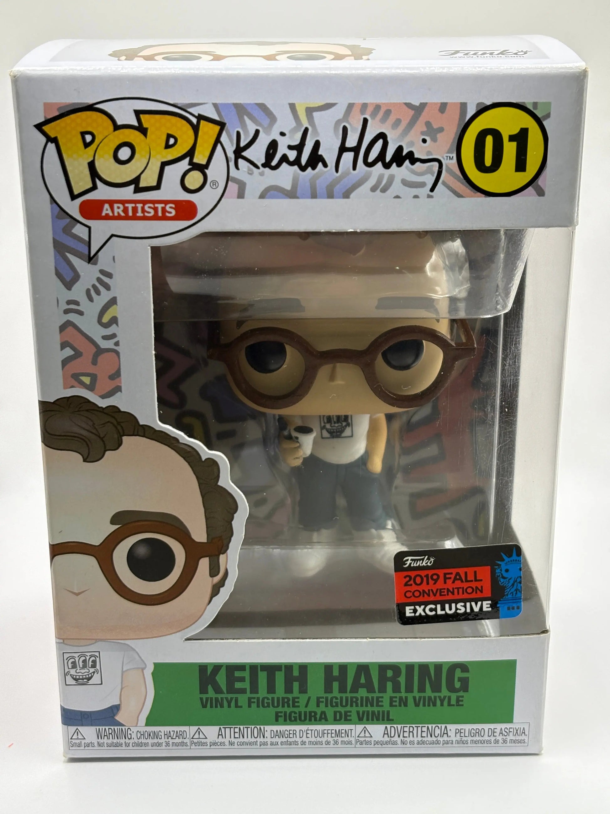 Funko POP! Artists Keith Haring #01 Keith Haring 2019 Fall Convention Exclusive FRENLY BRICKS - Open 7 Days