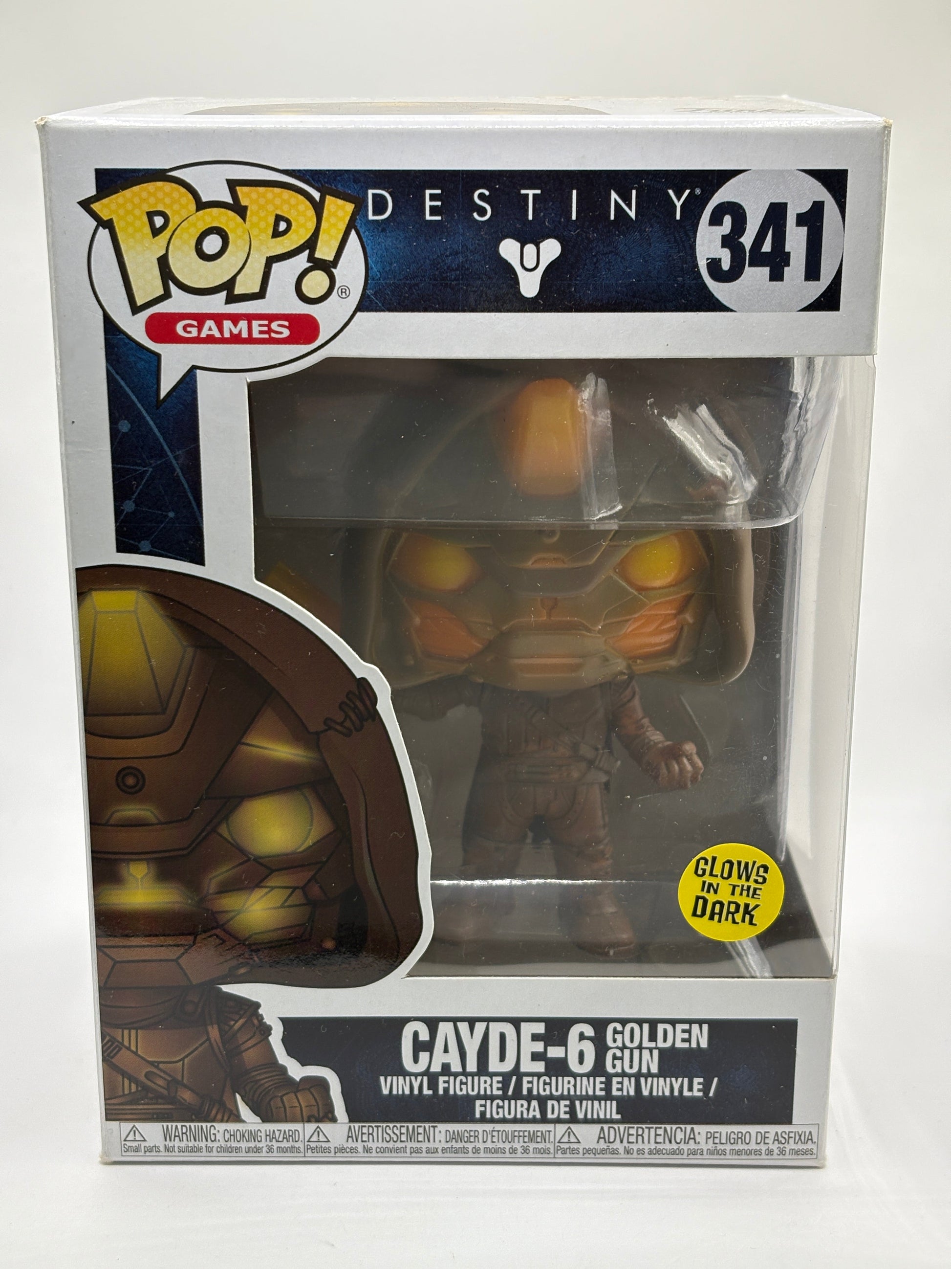 Funko POP! Games Destiny #341 Cayde-6 Golden Gun Glow in the Dark FRENLY BRICKS - Open 7 Days