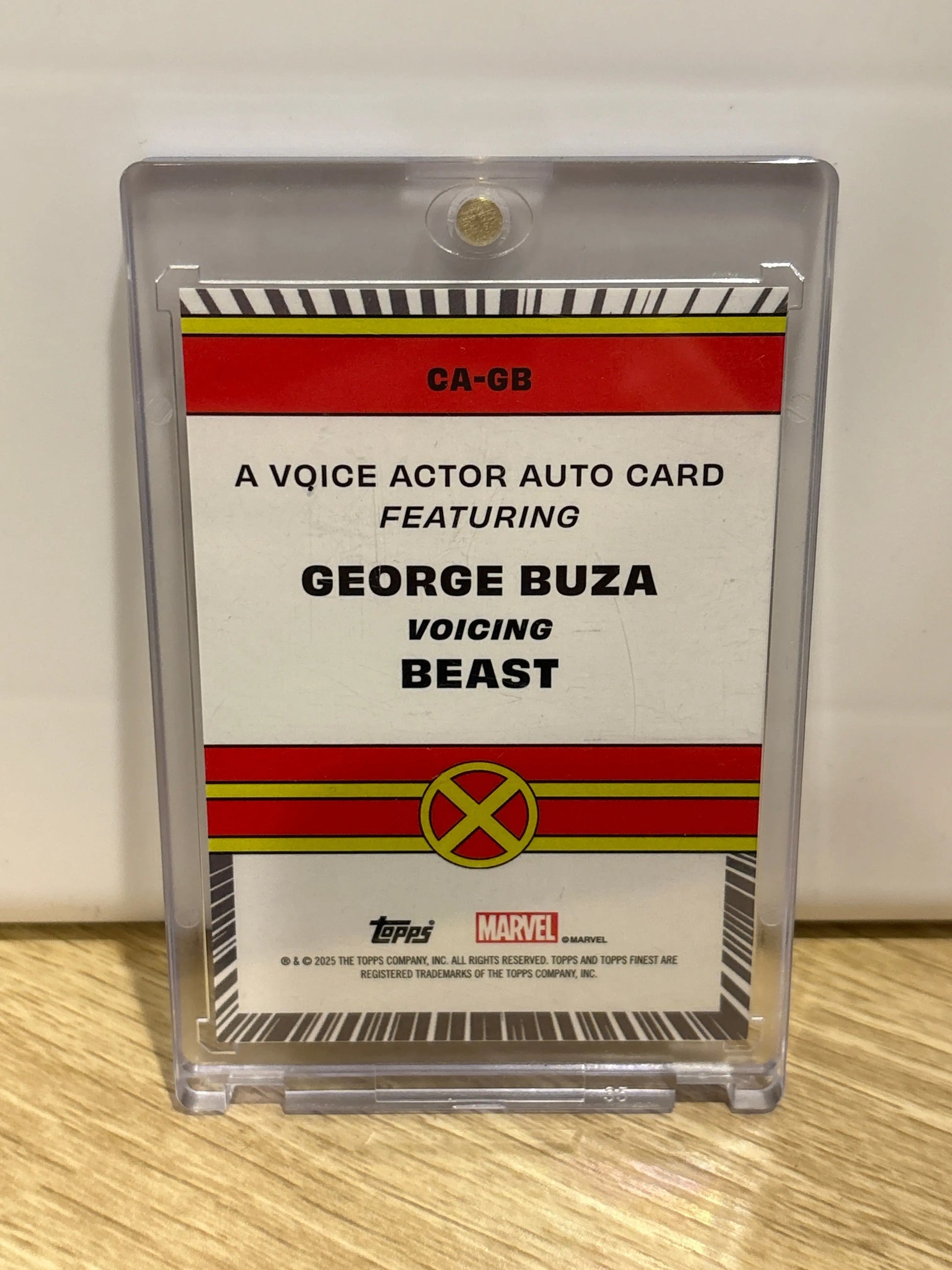 2025 Topps Finest Marvel George Buza As Beast Gold Refractor Auto /50 FRENLY BRICKS - Open 7 Days