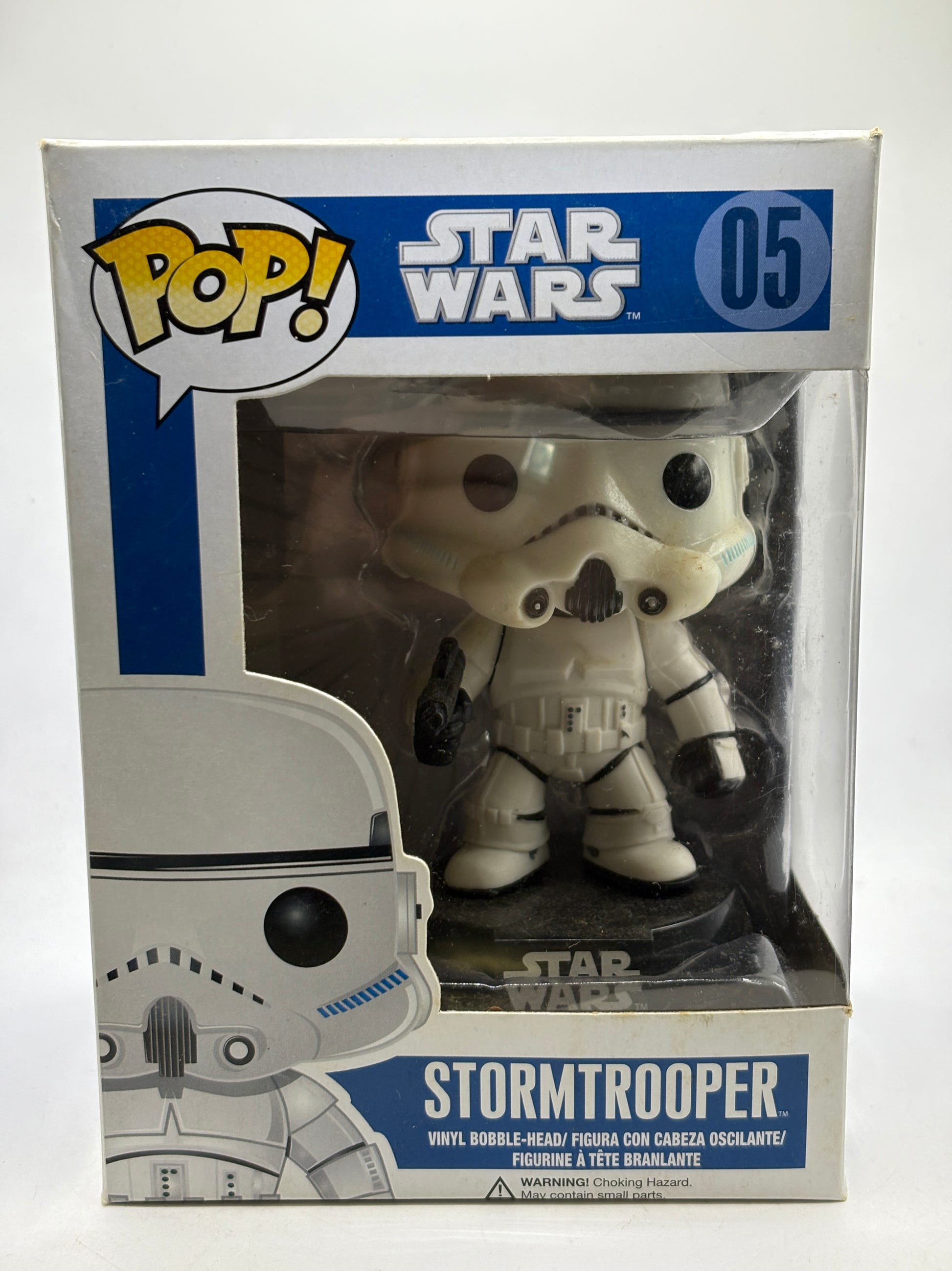Funko POP! Star Wars #05 Stormtrooper Vinyl Bobble-Head Blue Box image 1