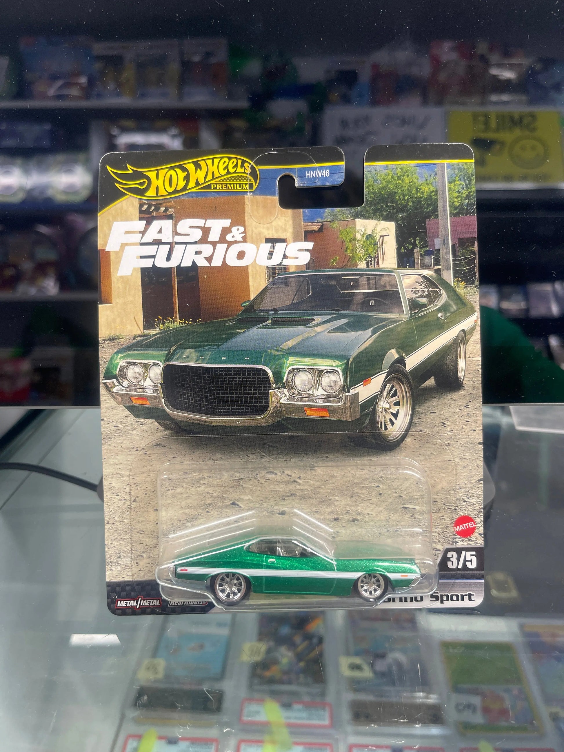 Hot Wheels Premium Fast & Furious 1972 Ford Gran Torino Sport FRENLY BRICKS - Open 7 Days