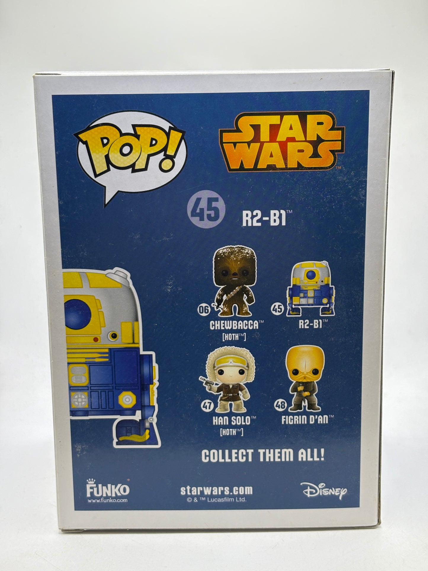 Funko POP! Star Wars #45 R2-B1 Vinyl Bobble-Head Blue Box