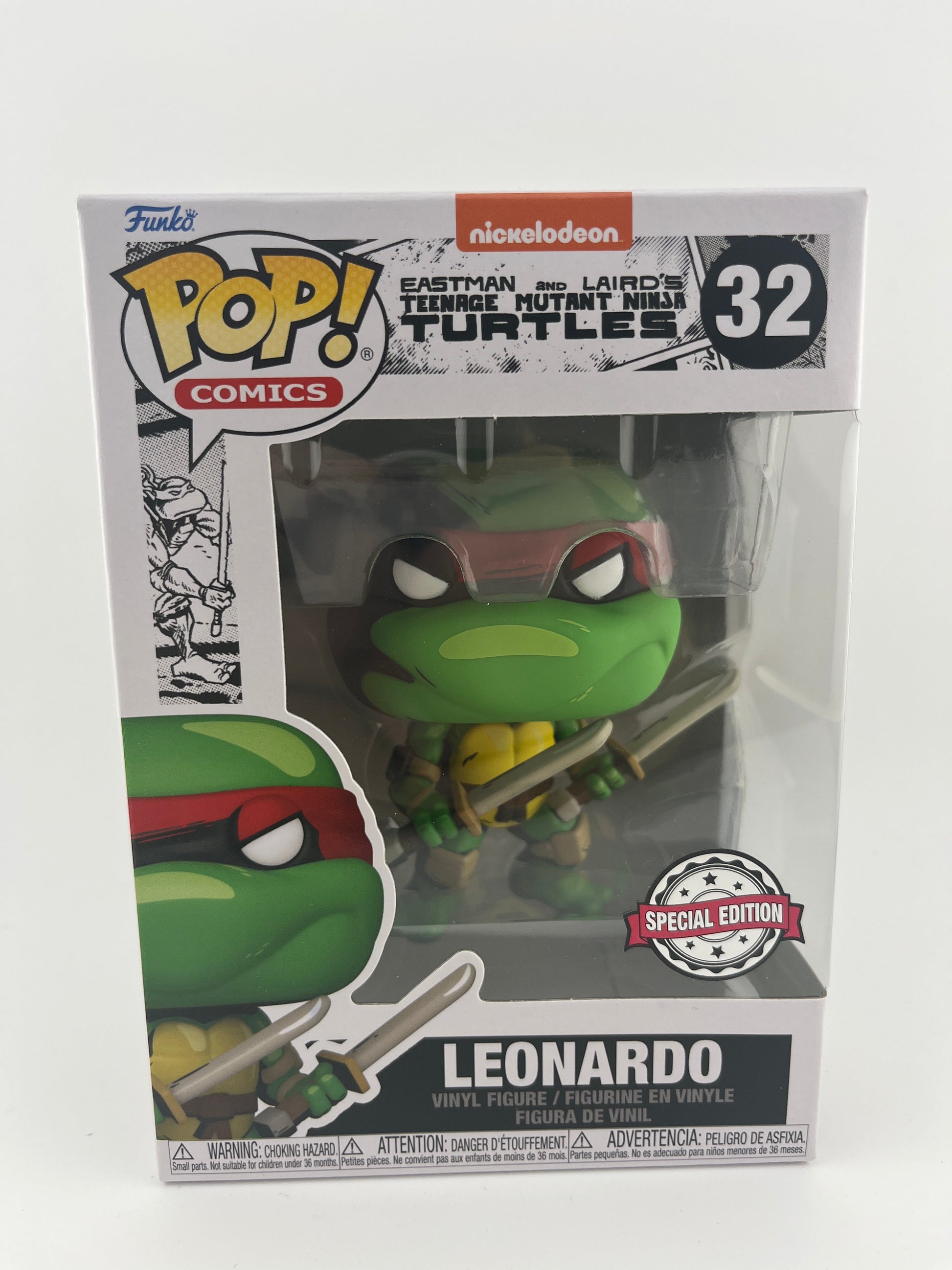 Funko POP Comics Eastman and Laird’s Teenage Mutant Ninja Turtles Leonardo #32 FRENLY BRICKS - Open 7 Days