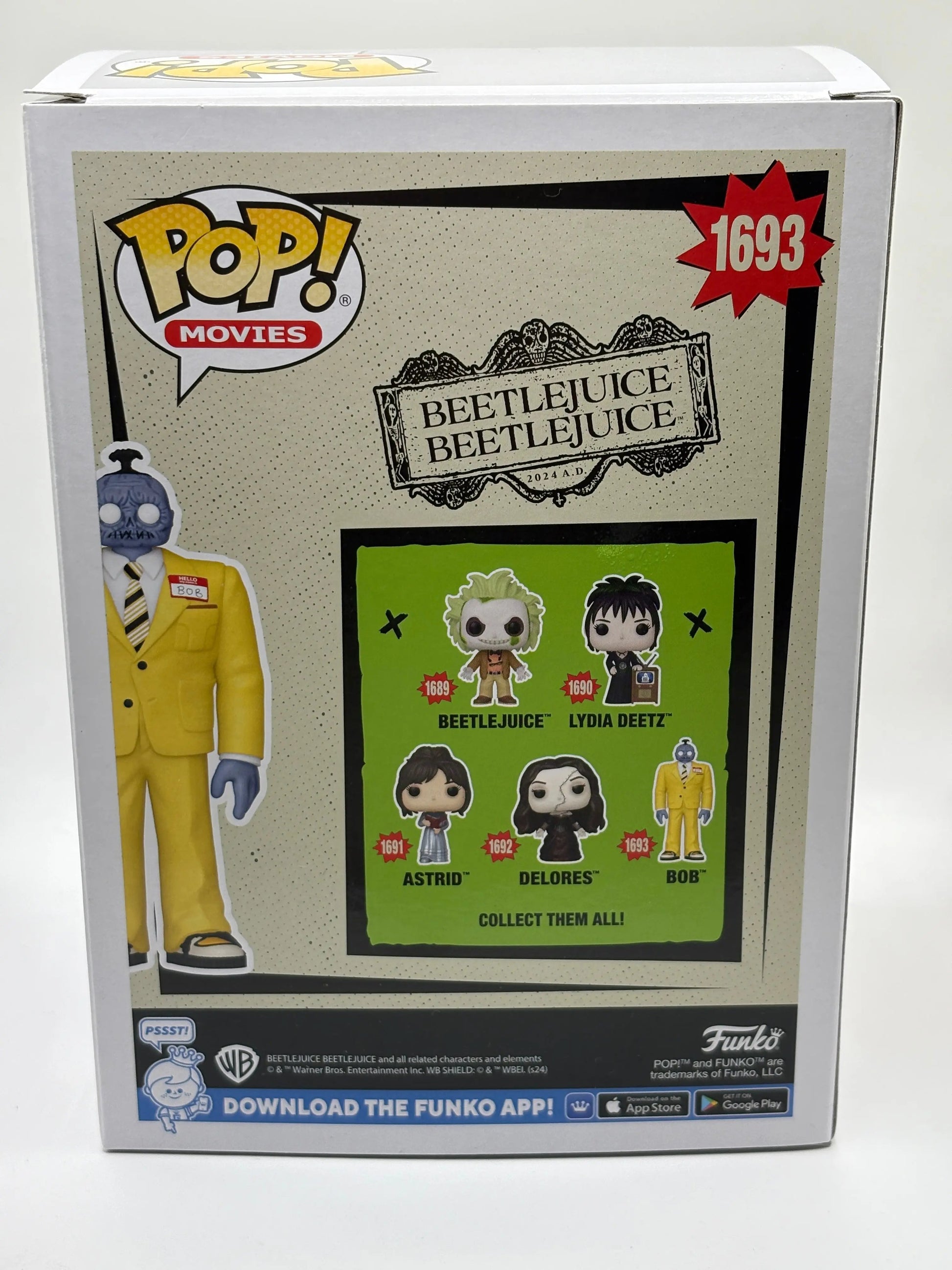 Funko POP! Movies Beetlejuice #1693 Bob FRENLY BRICKS - Open 7 Days