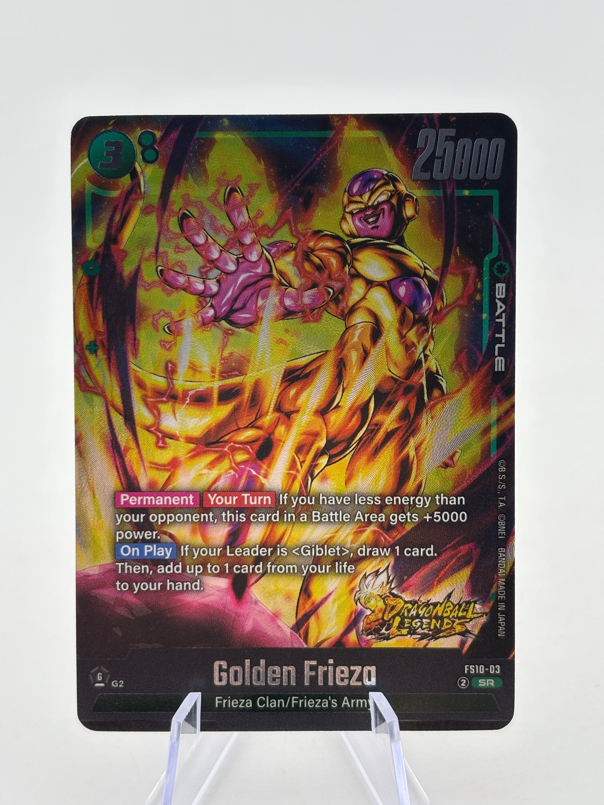 Dragon Ball Super Fusion World - Golden Frieza FS10-03 SR DB Legends