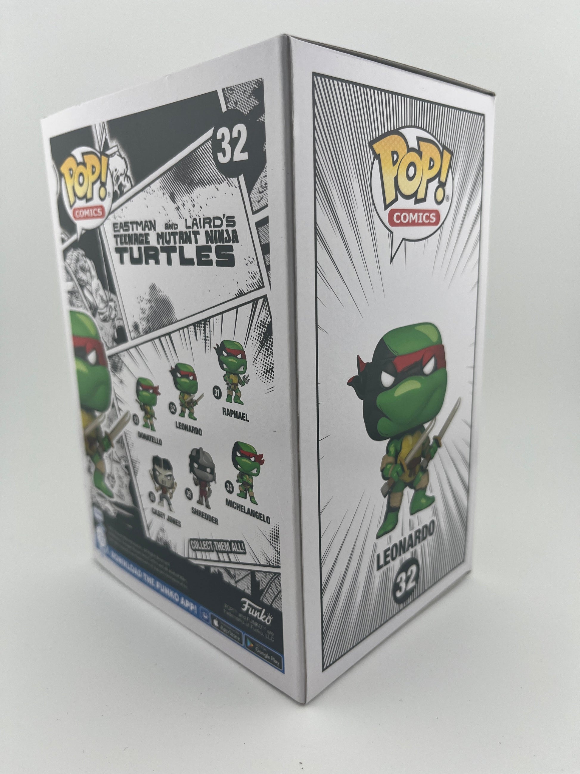 Funko POP Comics Eastman and Laird’s Teenage Mutant Ninja Turtles Leonardo #32 FRENLY BRICKS - Open 7 Days
