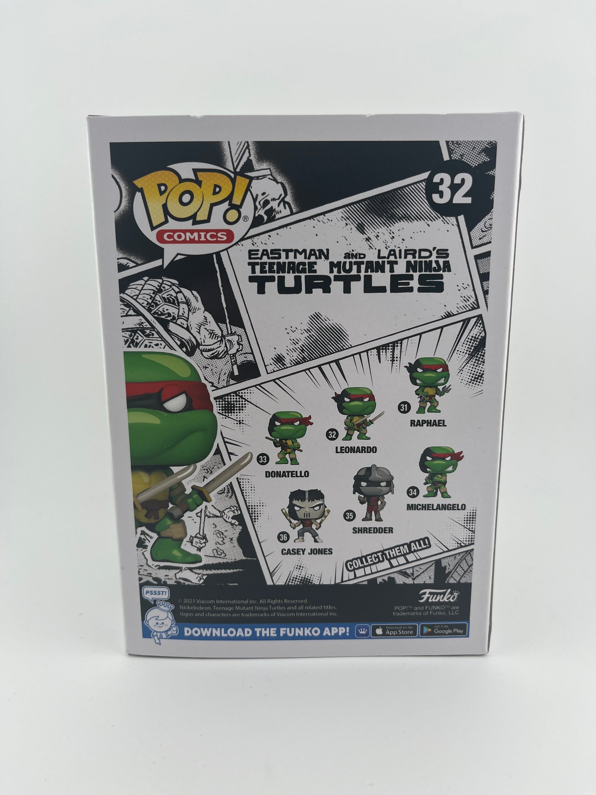 Funko POP Comics Eastman and Laird’s Teenage Mutant Ninja Turtles Leonardo #32 FRENLY BRICKS - Open 7 Days