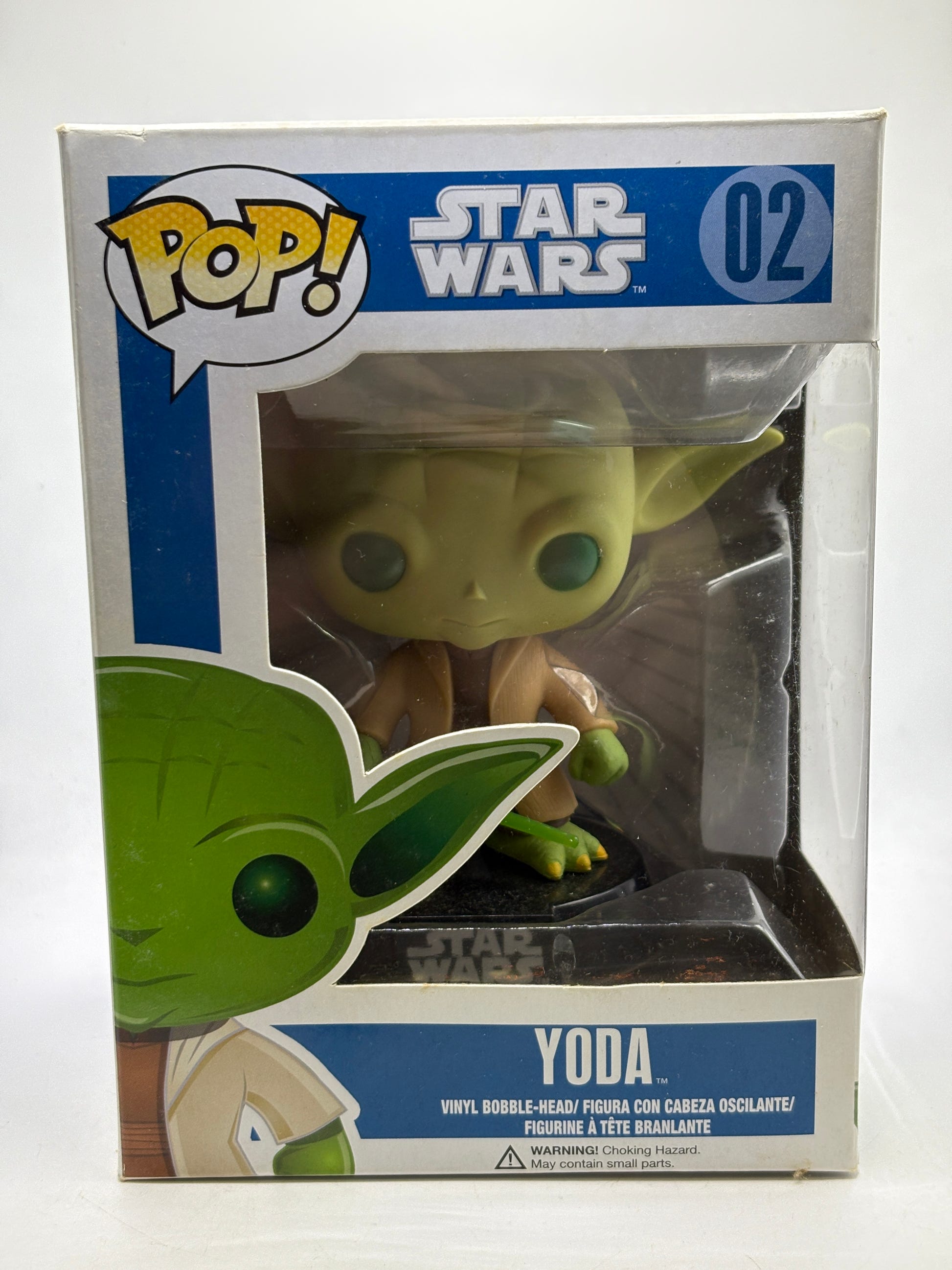 Funko POP! Star Wars #02 Yoda Vinyl Bobble-Head Blue Box image 1
