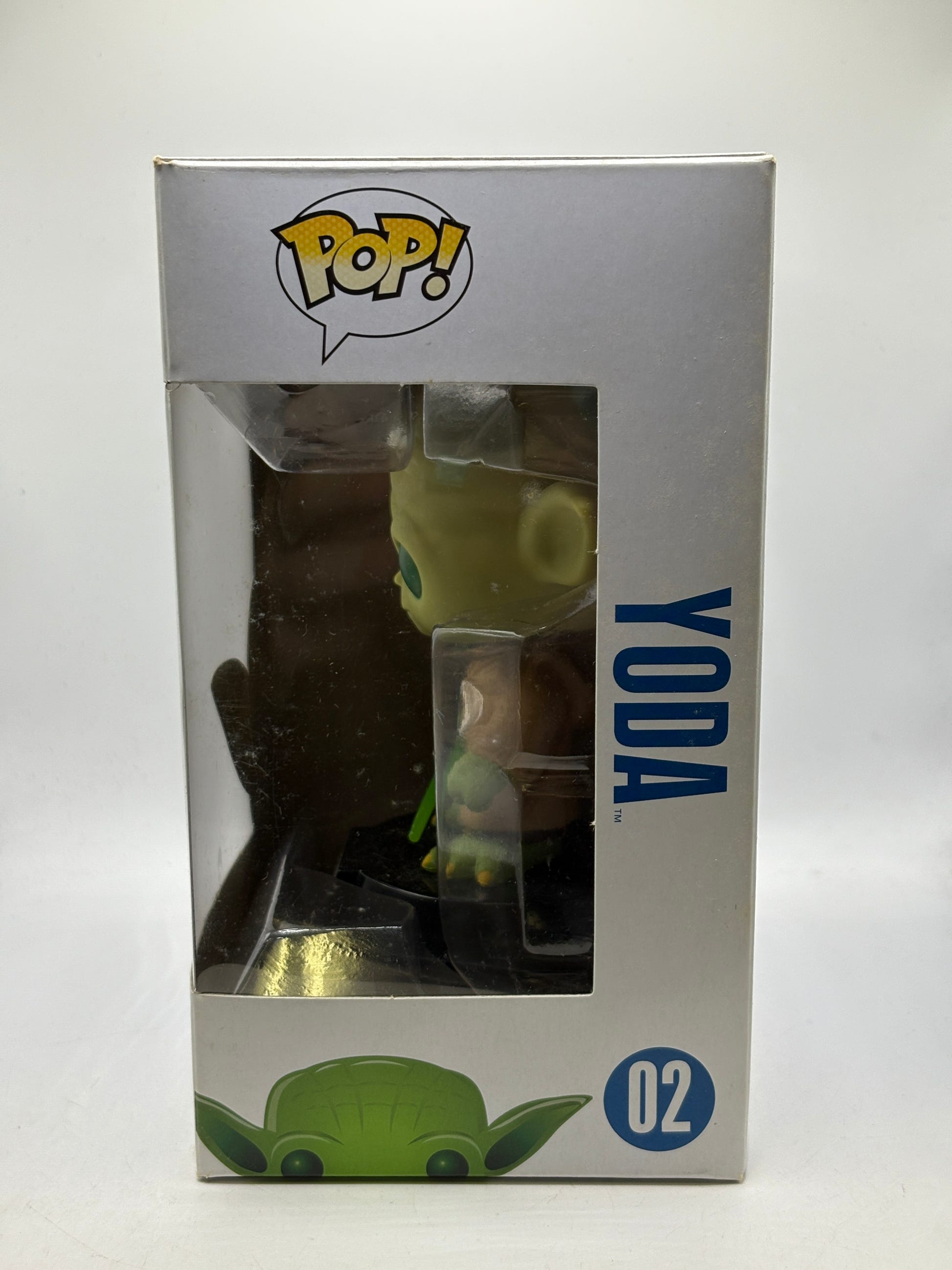 Funko POP! Star Wars #02 Yoda Vinyl Bobble-Head Blue Box image 2