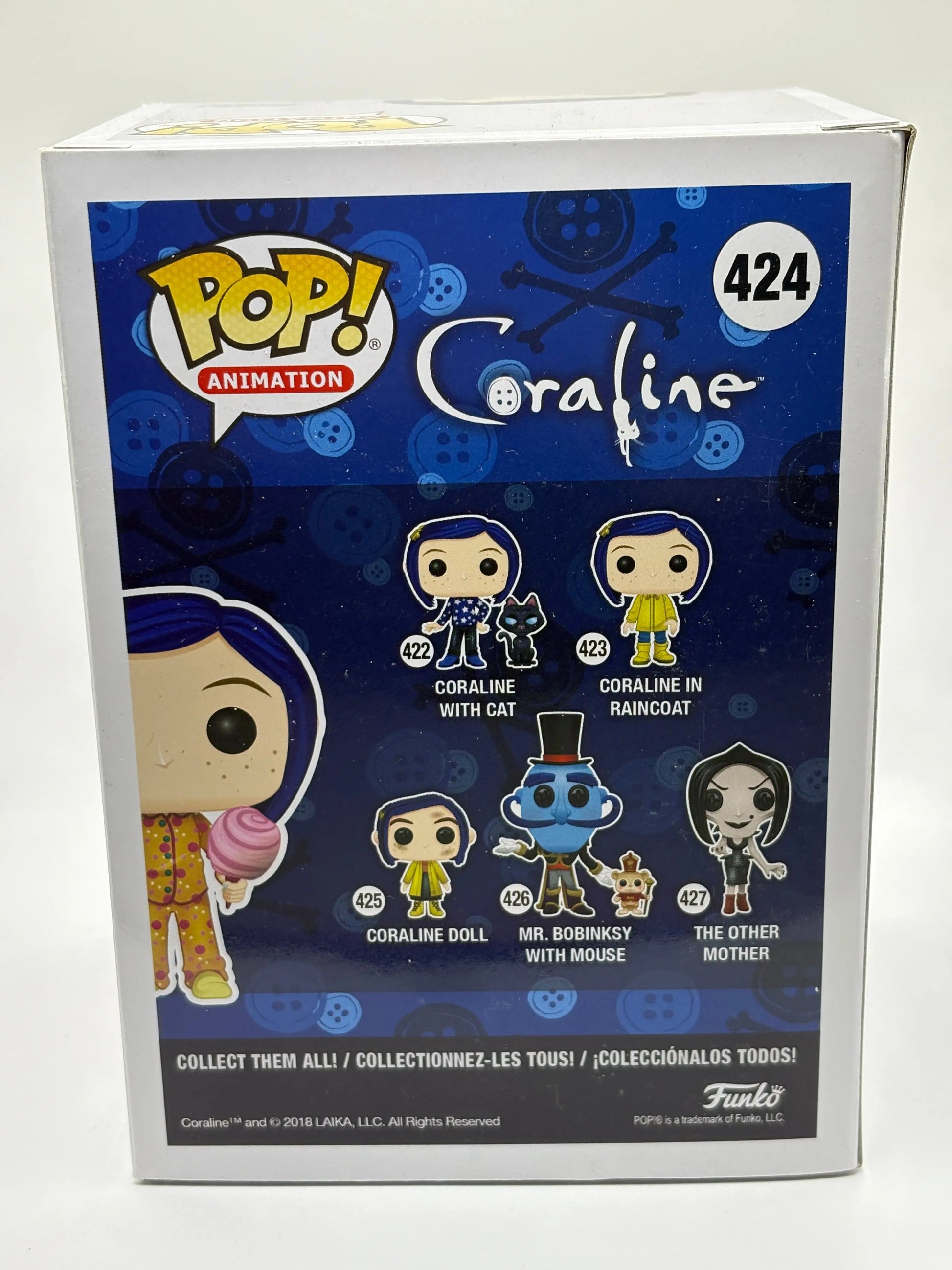 Funko POP! Animation Coraline #424 Coraline in Pajamas 2018 Fall Convention FRENLY BRICKS - Open 7 Days