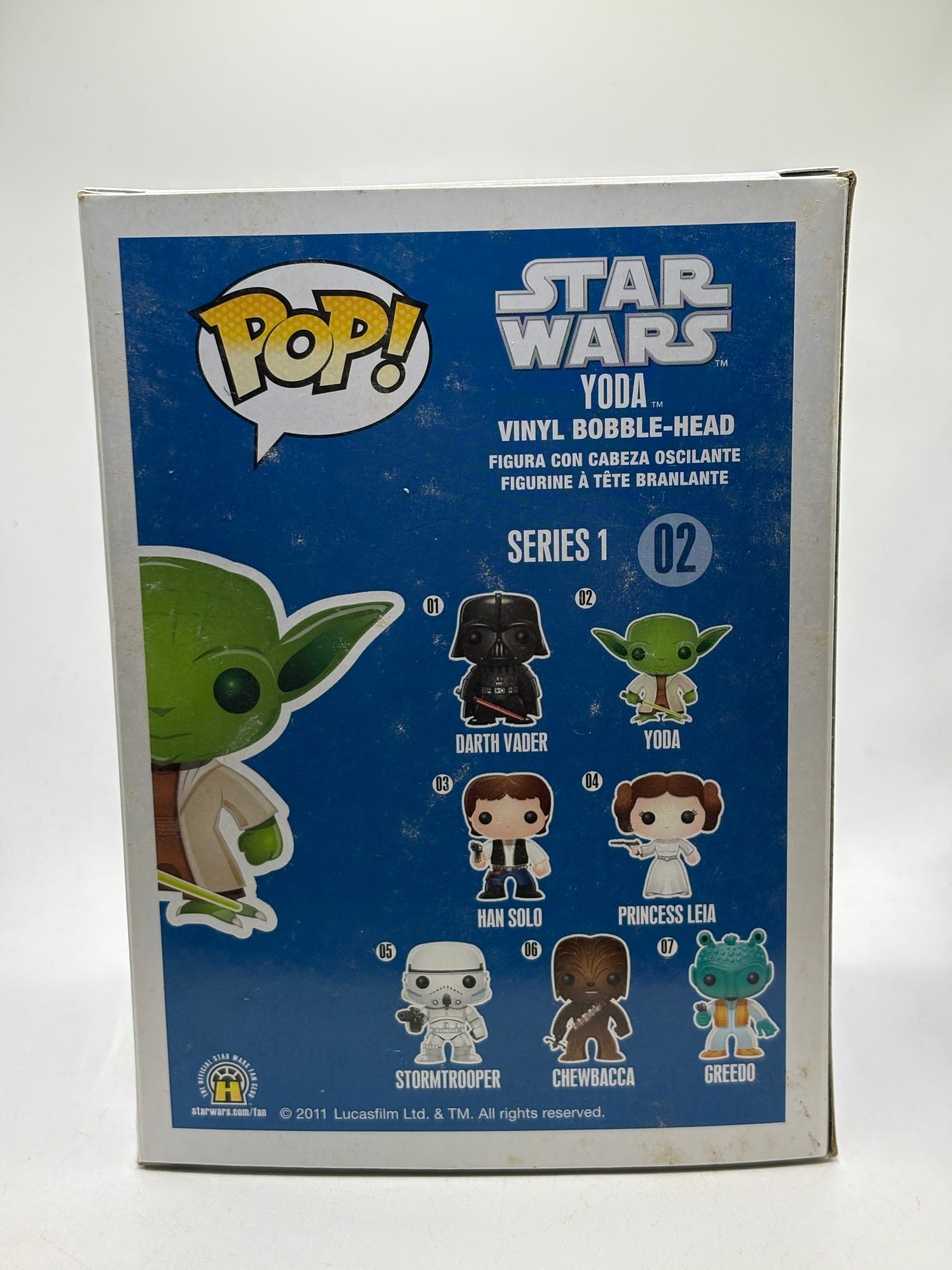 Funko POP! Star Wars #02 Yoda Vinyl Bobble-Head Blue Box image 3