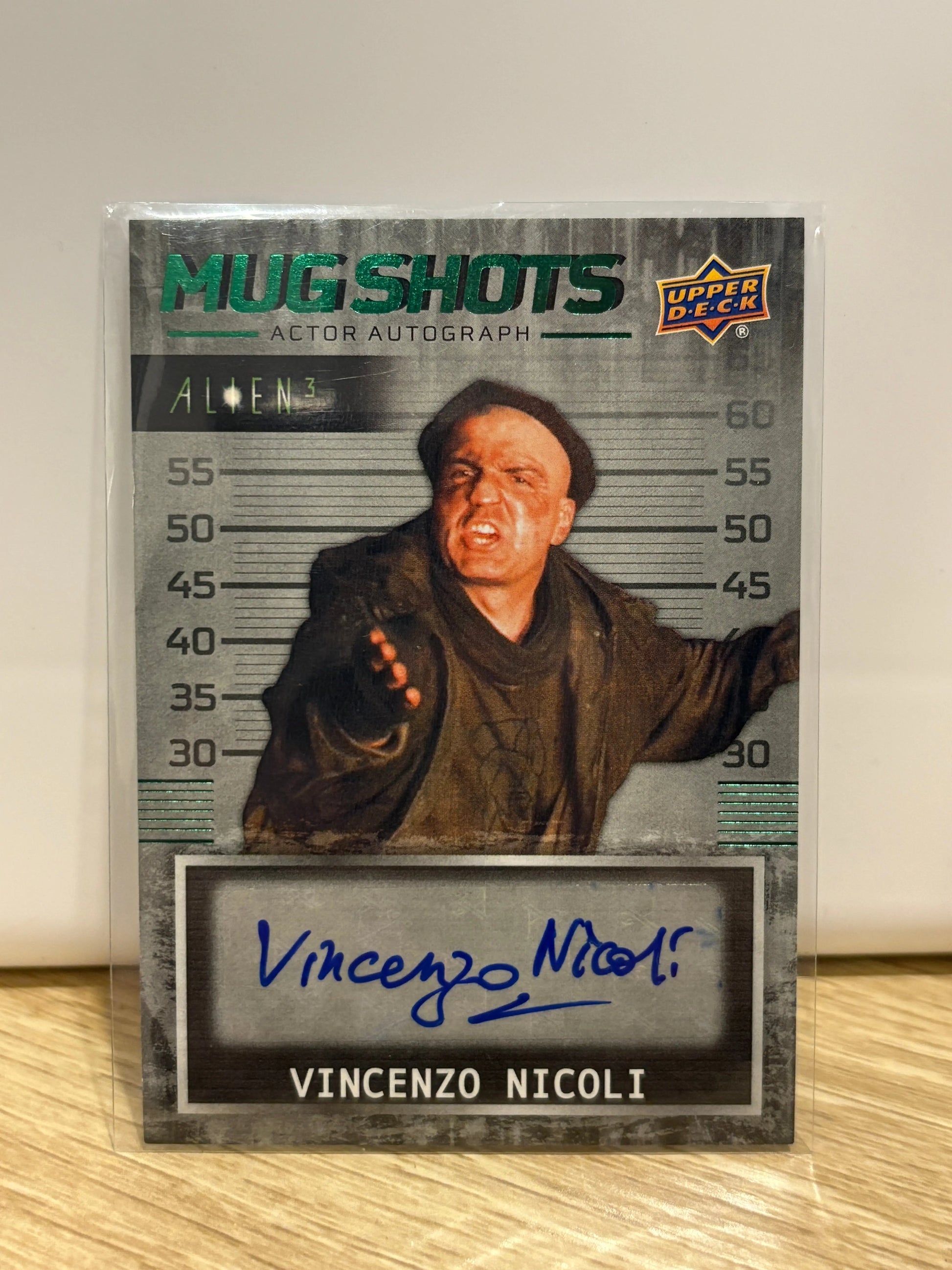 2021 Upper Deck Alien 3 #MS-VN Vincenzo Nicoli Mug Shots Green Autographs (2) FRENLY BRICKS - Open 7 Days